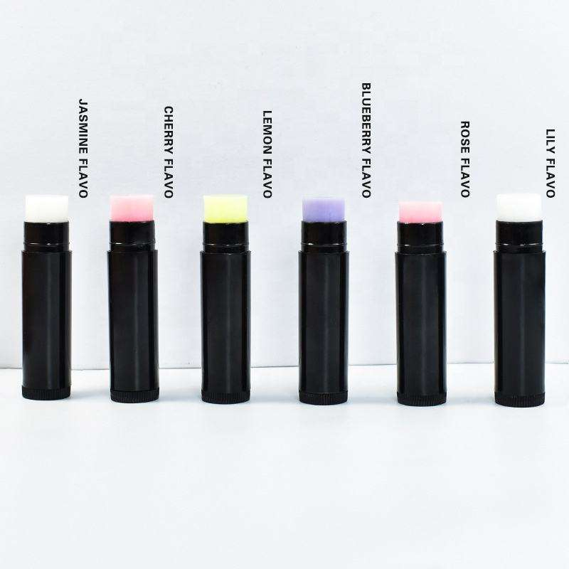 ( Cheap Price Wholesale Fruit Vegan Lip Balm Natural Moisturizing Lipstick White Black Tube Lipblam