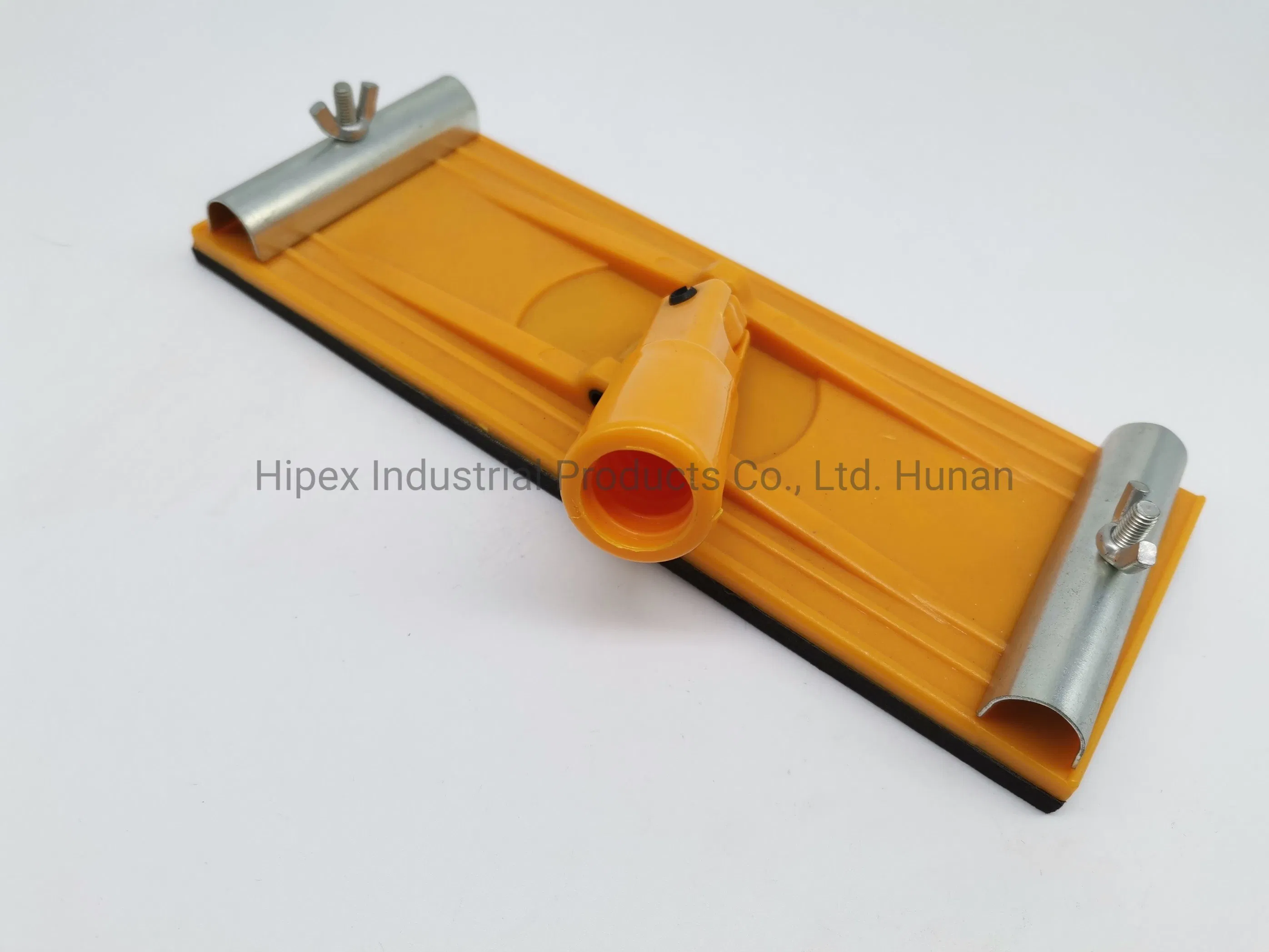 Spring Metal Press Red Plastic Sanding Block for Use Sand Paper