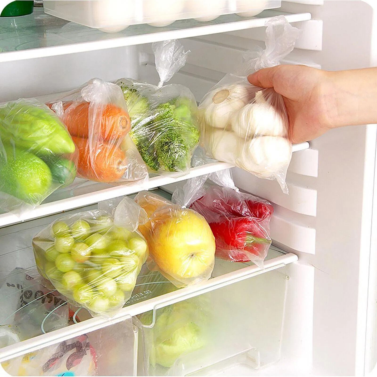 PE High Transparent Clear Custom Packaging Produce Bag on Roll for Food
