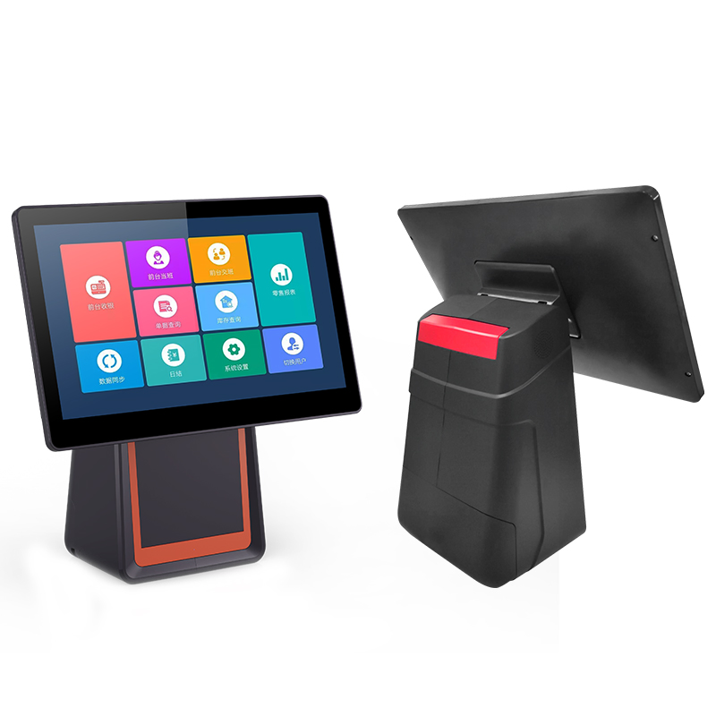 Snack Bar Computer Printer Paper Billing Cashier Machine Desk Keyboard POS System Cash Register for Business Stm32 Fail-Safe