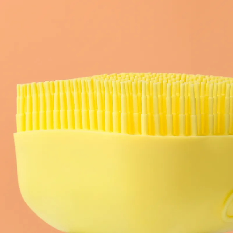 Eco Friendly Massage Scrubber Body Brush Shampoo Dispenser Silicone Bath Massage Soft Brush