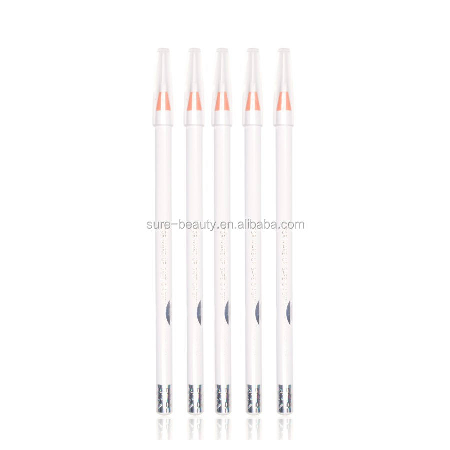 Private Label Pull Line White Eyebrow Pencil for Permanent Makeup