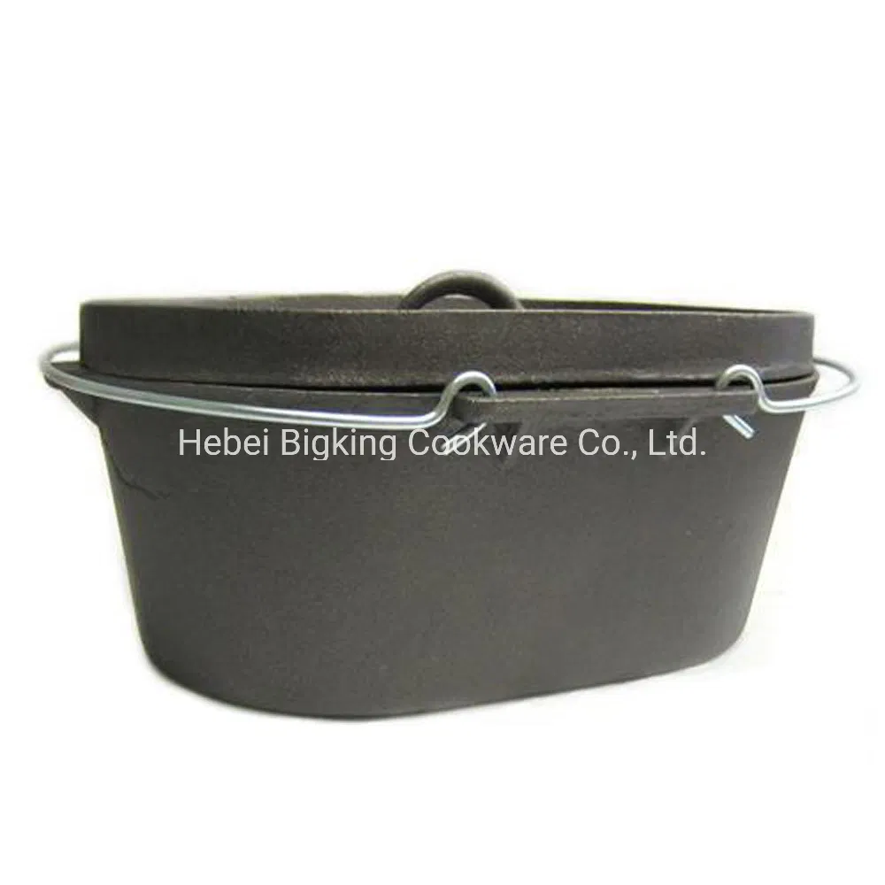 Camping Outdoor Cast Iron Bucket Pot Dutch Oven