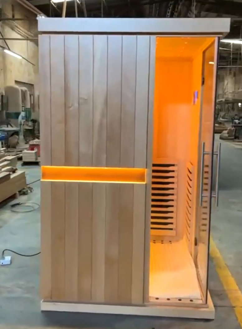 Инфракрасная сауна для дома из красного кедра на 2-4 человек