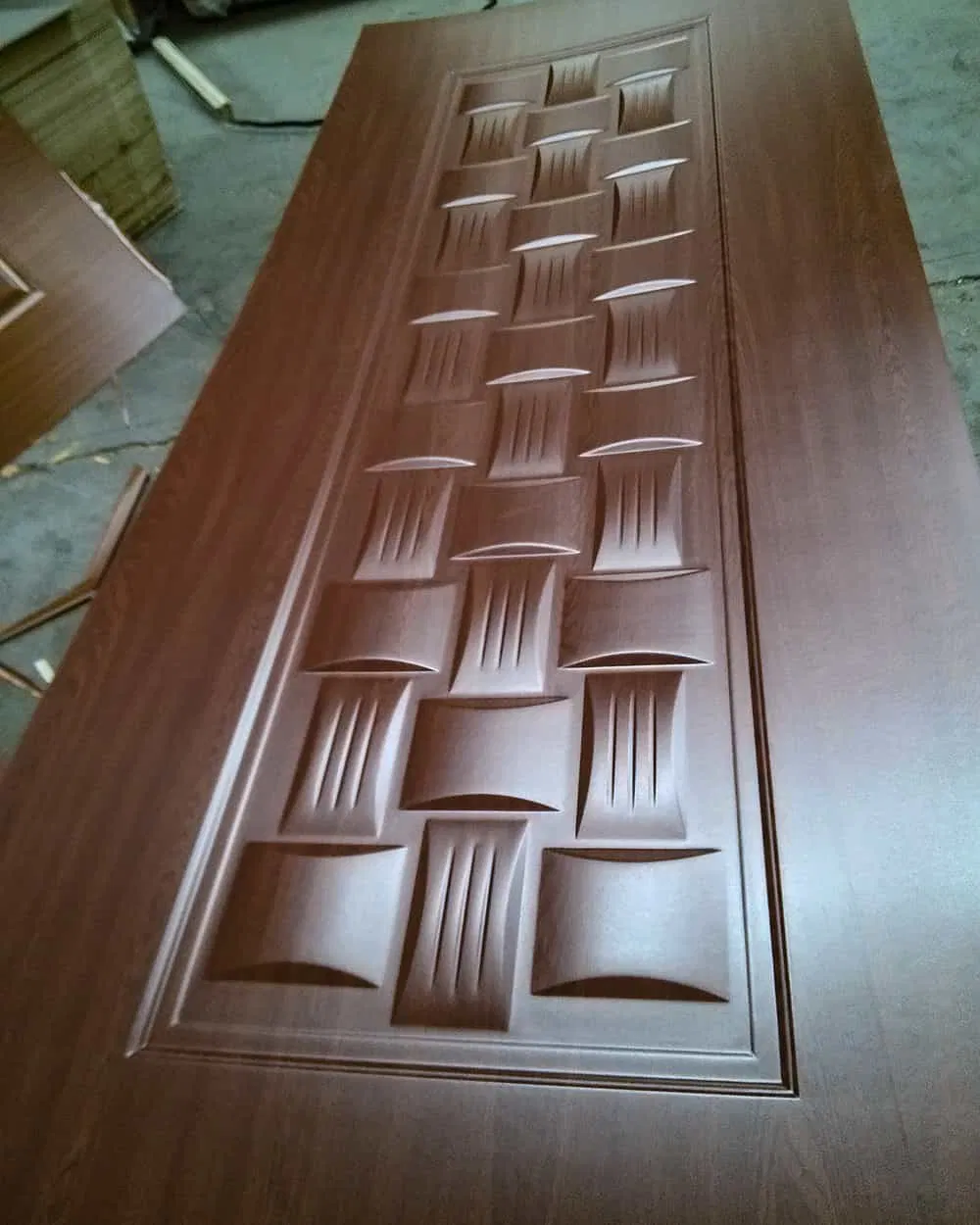 White Oak / Natural Teak Veneer HDF Doorskin Size 2150X650/750/850/950/1050mm