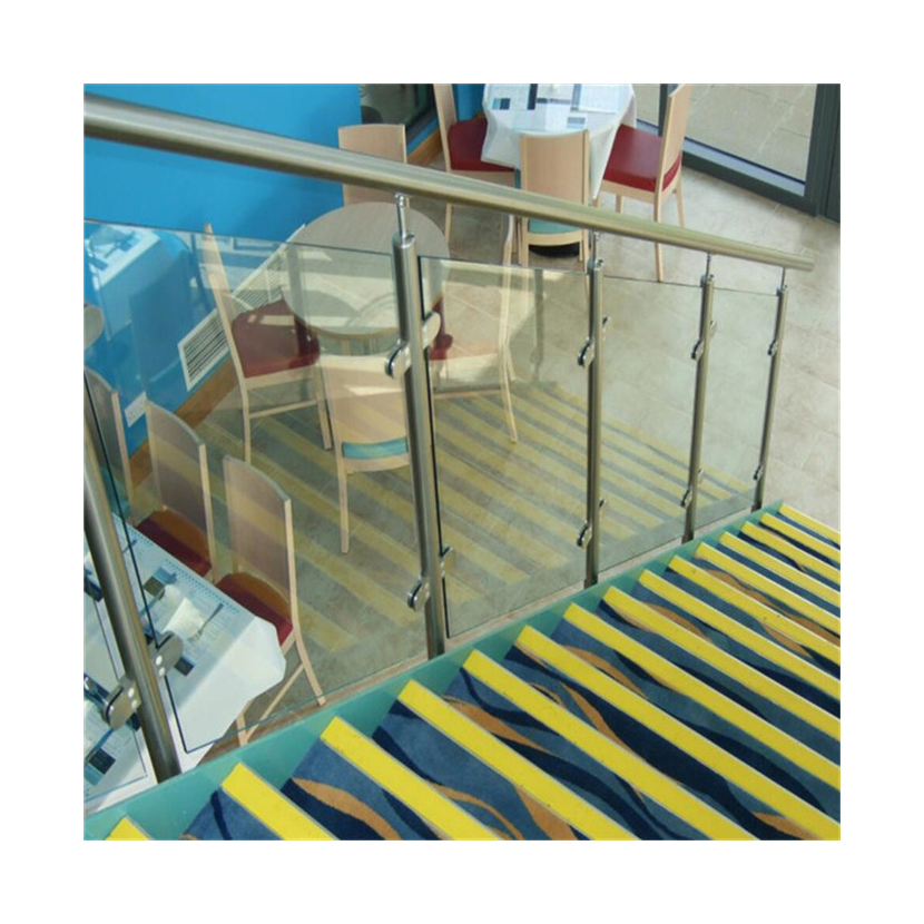 Stainless Steel Post Glass Railing Handrail Fittings Accessories International Style Stainless Steel Post Glass Railing