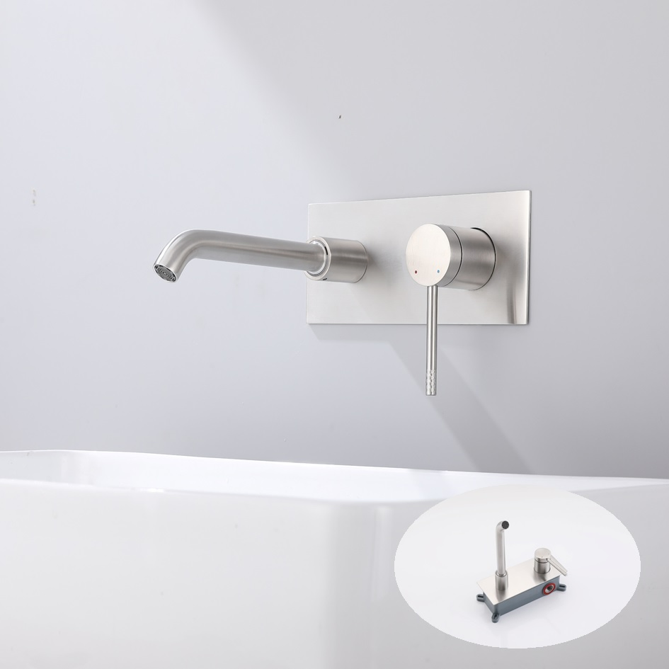 Modern Round Handle Mixer Tap Stainless Steel for Kitchen Basin Sink Bathroom Faucet