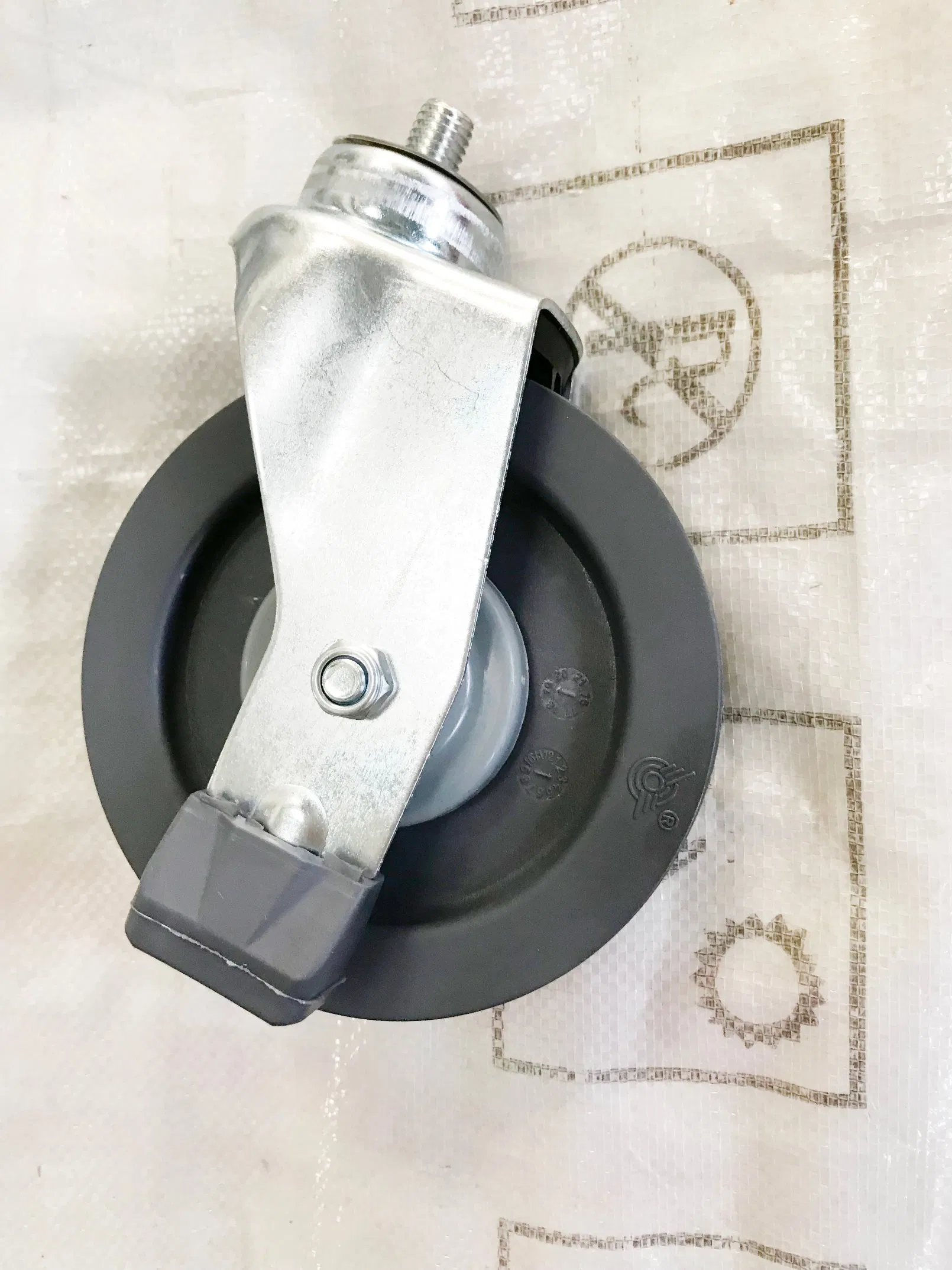 Factory Cheaper Cost 4&5 Inch Thread Stem Single Dish Elevator Shopping Cart Caster Wheel