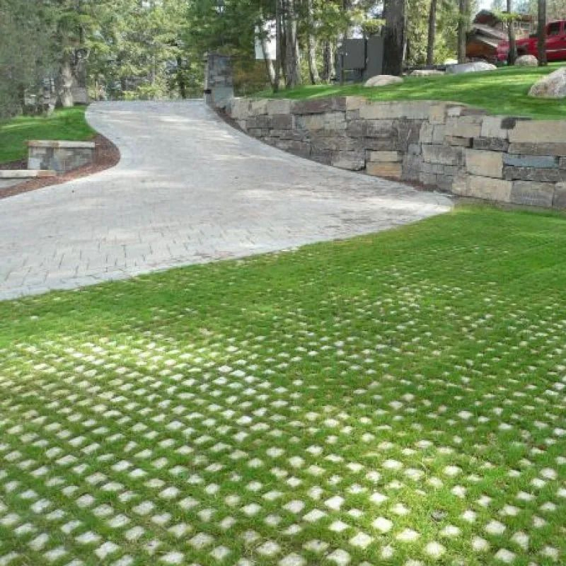 Low-Profile Grass Grid for Seamless Landscape Aesthetics