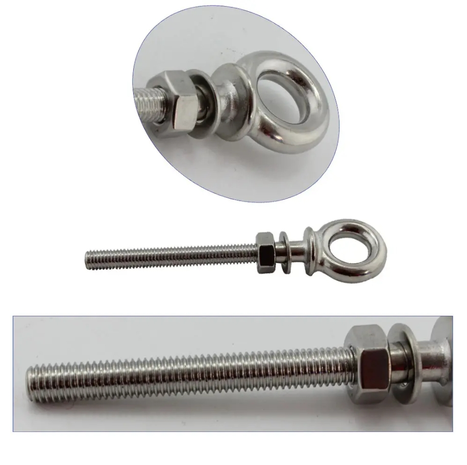 Yacht Stainless Steel Hardware Marine Grade Eyebolts Stainless Steel Hx Long Eyebolts Screws