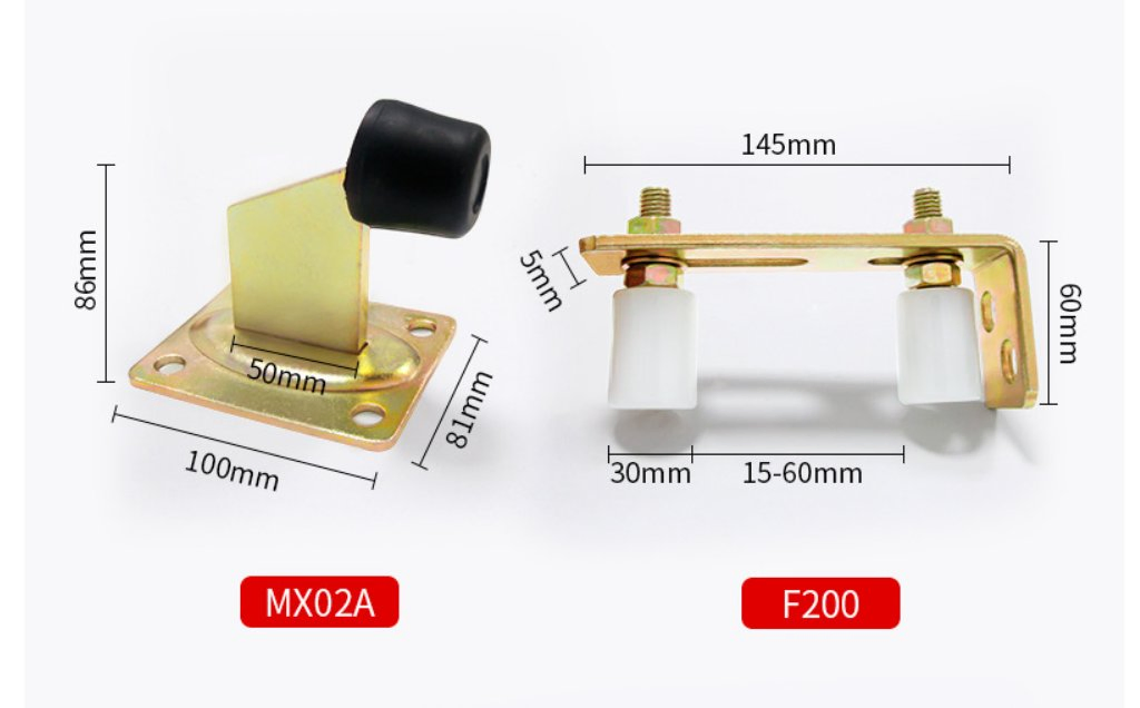 F200 Door Sliding Track Hanging Wheel