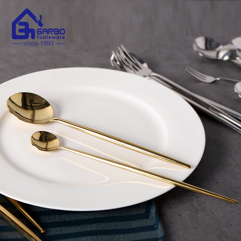 Hot Sale Stock Available Luxury Fancy Wedding Party 420ss Gold Dinner Knife for Retail
