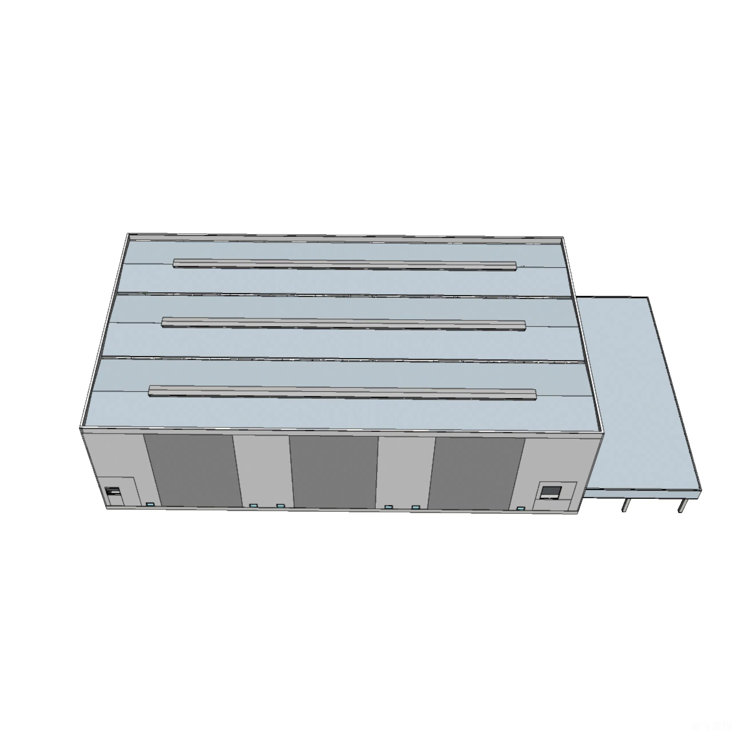 China New Modern Wholesale Construction Material of Middle Size Light Steel Structure for Production