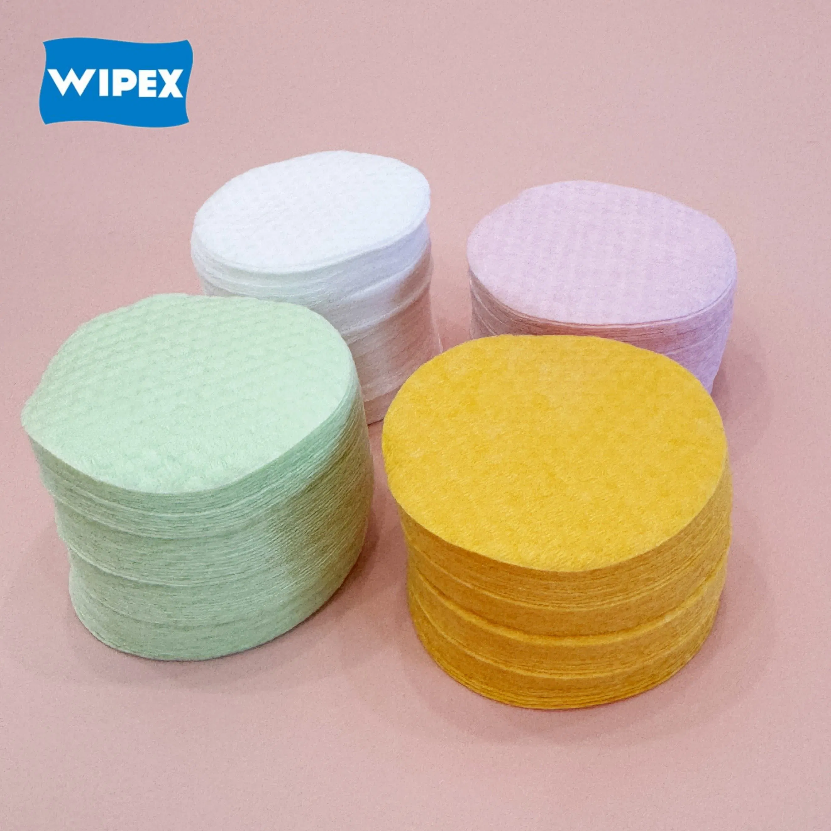 Wlpex Korean Eco-Friendly Face Toner Pads OEM Disposable Facial Makeup Remover Cotton Pad for Wet Compress Beauty