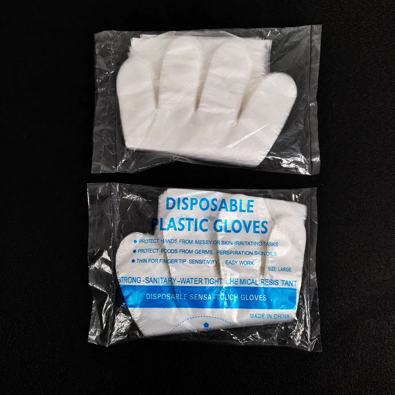 HDPE/LDPE Plastic Polythene Gloves