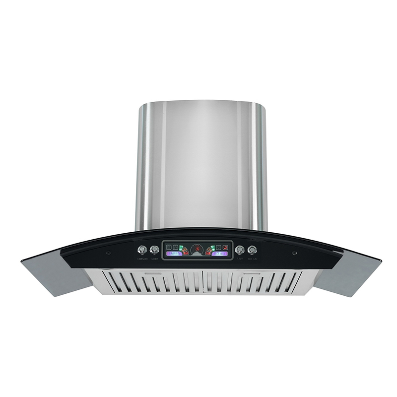 High-Quality Kitchen Range Hood with Stainless Steel Design Traps Grease Particles as a Specialized Kitchen Appliance