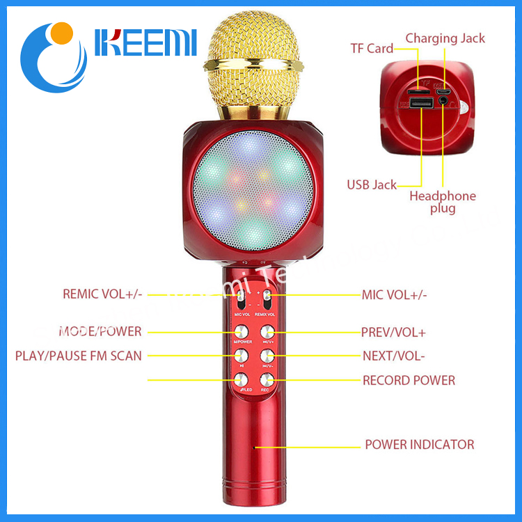 Ws1816 Wireless Magic Karaoke Microphone for Singing