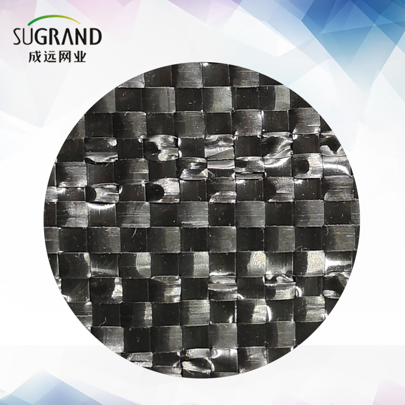 Black PP Fabric Weed Control Mat Ground Cover