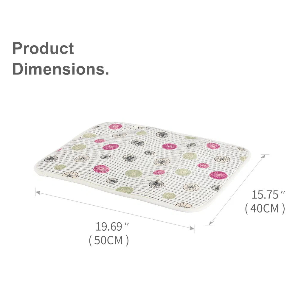 Складной коврик для сушки посуды Premium, белый