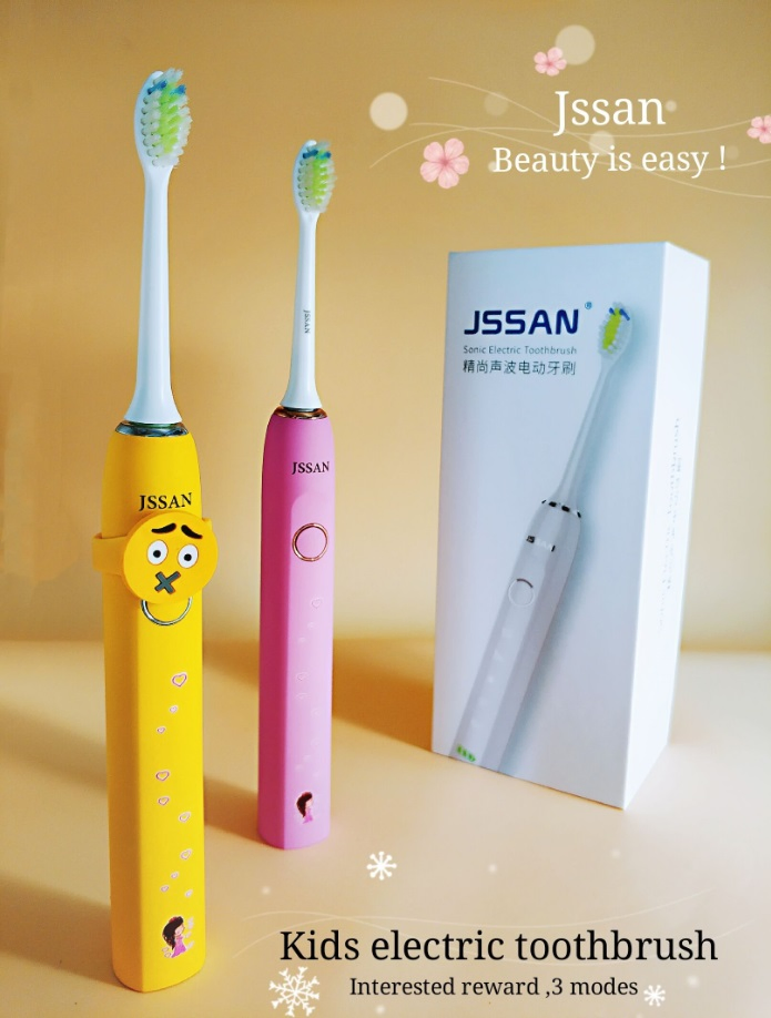 New Year Gift Fashion Creative Gift A7 Kid Gift Sonic Electric Toothbrush Carton Handle Cartoon Patern Rechargeable Style