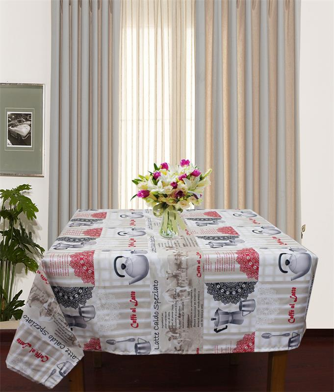 100% Polyester Custom Printed Design Tablecloth/Runner Manufacturer