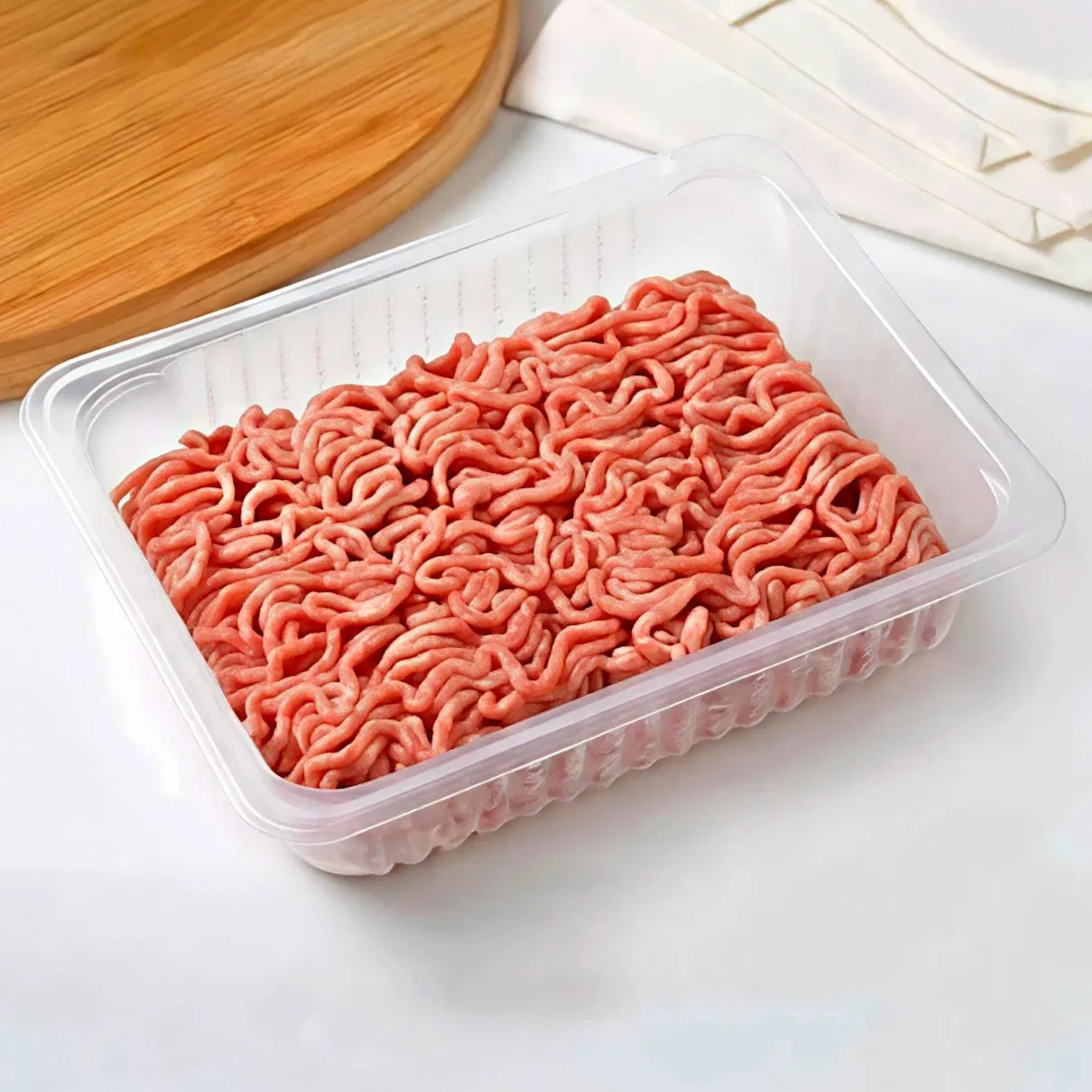 Wholesale Clear Plastic Recycled PP Material Meat Beef Food Tray for Shop