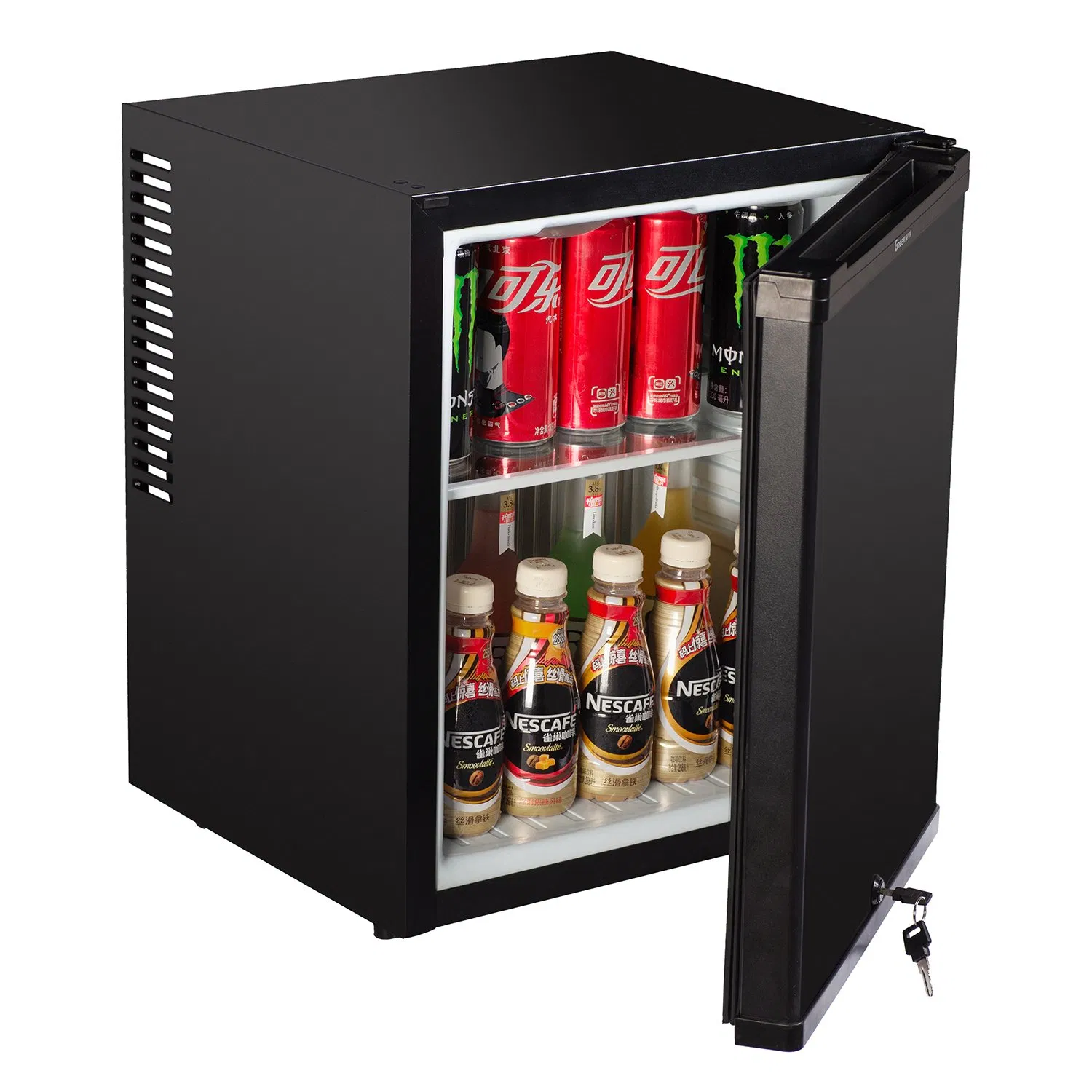 Shenone High Quality Hotel No Frost Mini Bar Fridge in Living Room