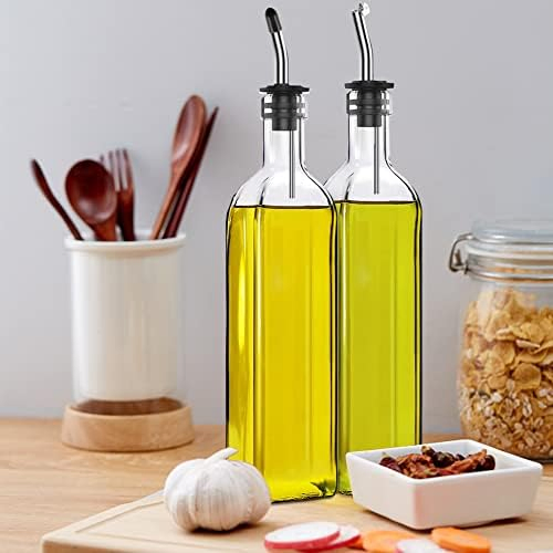 Factory Wholesale Customizable Logo High-Transparency 500ml Olive Oil Dispenser Bottle