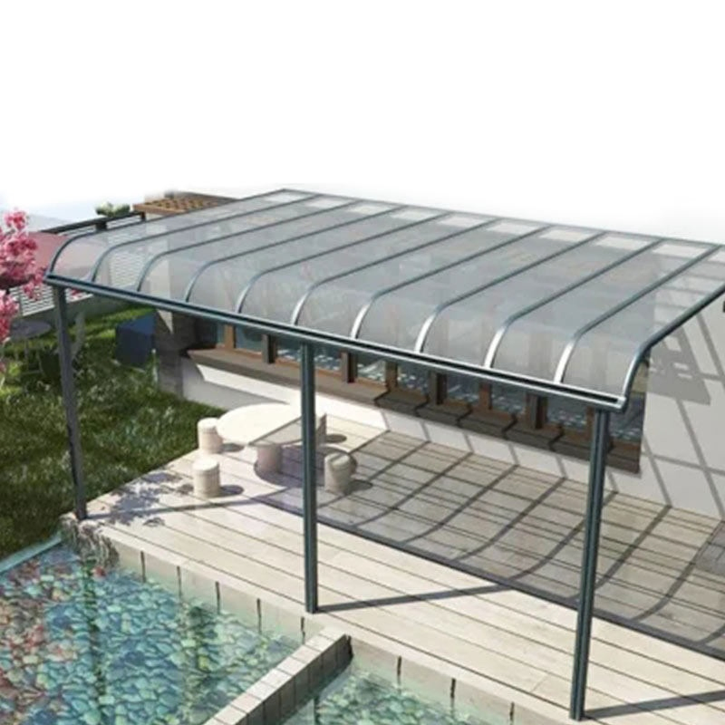 Modern Patio Rust Resistant Polycarbonate Solid Sheet Canopy Sun Shade Awning