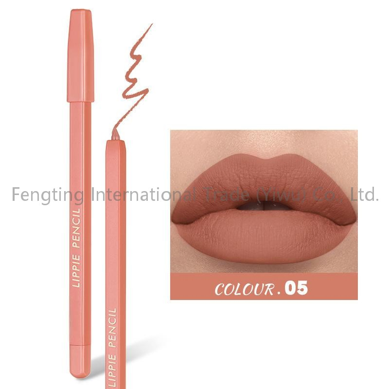 Custom Logo Cute Shade Skin Friendly Lip Stain Liner Wholesale Creamy Smooth and Waterproof Lip Pencil High Pigmented Matte Lip Makeup