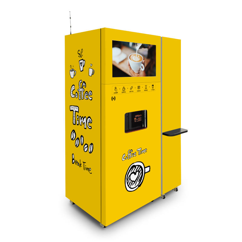 Smart Touch Screen Coffee Vending Machine with Ice Maker