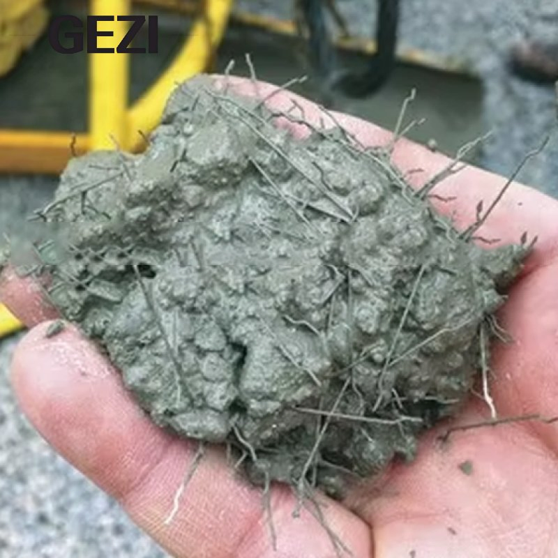 Deformed Glued Steel Fibers for Easy Mixing and Dispersion