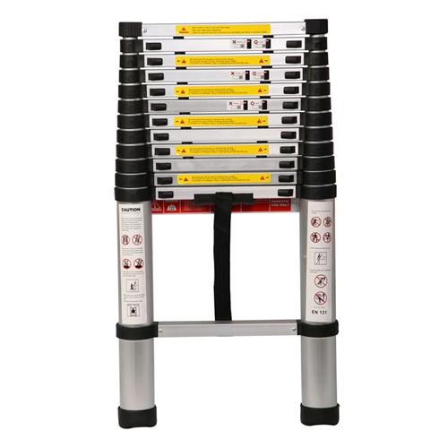 5m Aluminium Telescopic Step Ladder with Hinge