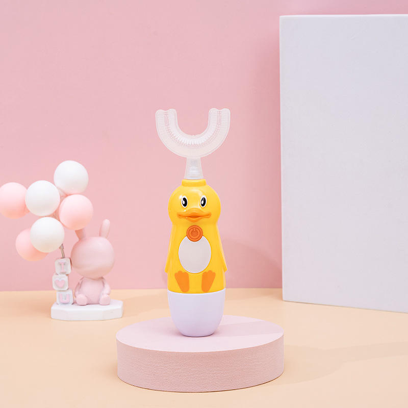 U-Shaped Children's Electric Toothbrush Three Gear Adjustable Acoustic Vibration