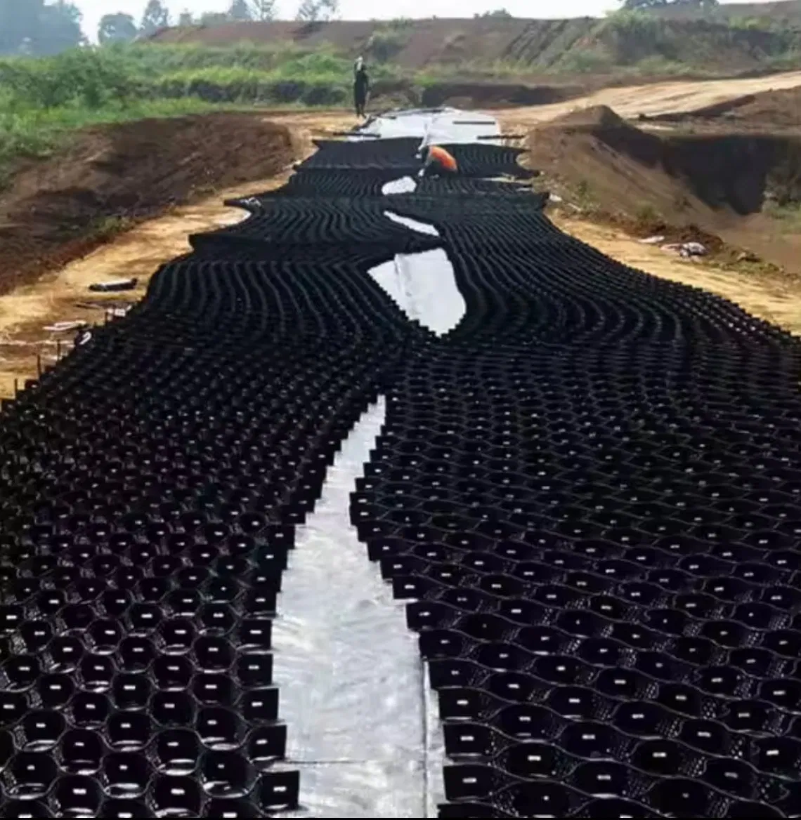 Geocell Ground Grid Shed Base Honeycomb Plastic Geocell Gravel Grid Geocell Retaining Wall