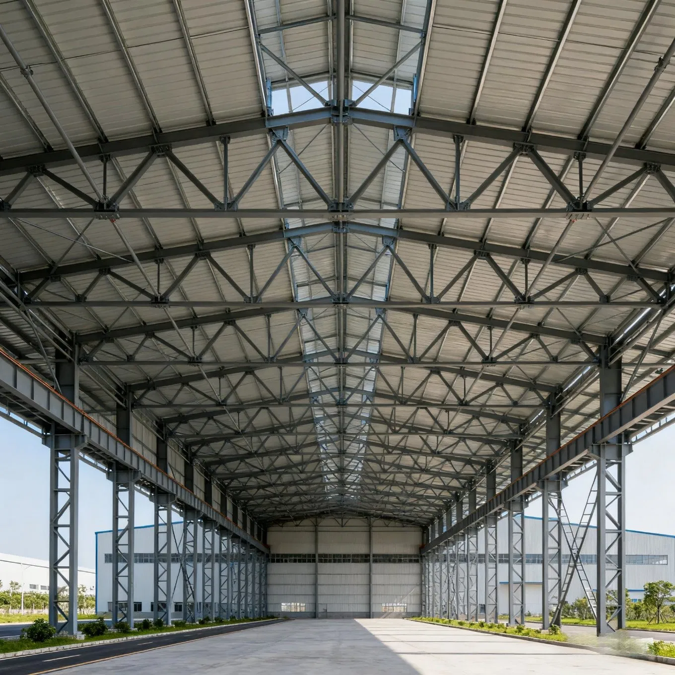Heavy Steel Structure Warehouse with Reinforced Flooring, Waterproof Roof, CE Marked, China Class a Qualification, for Industrial Raw Materials