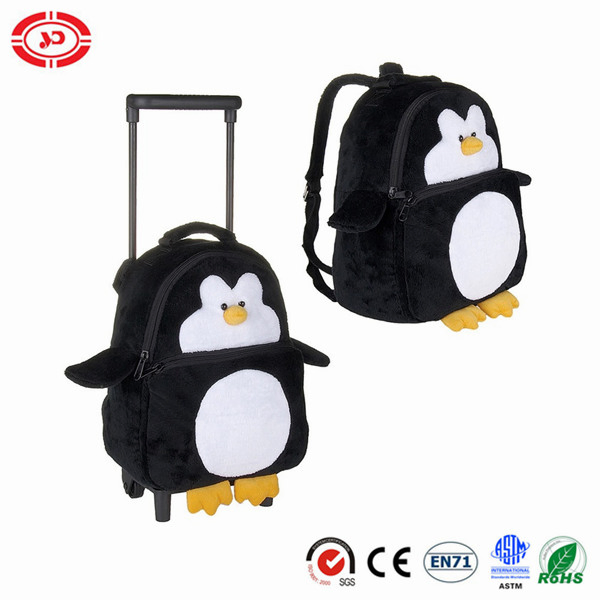 Baby Travel Trolley Bag Plush Penguin Toy