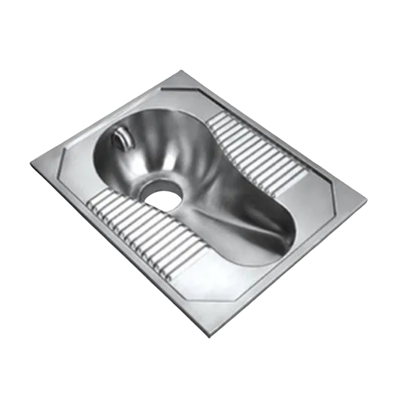 Sanitary Ware Bathroom Stainless Steel Deep Drawing Squatting Pan for Hospital Prison