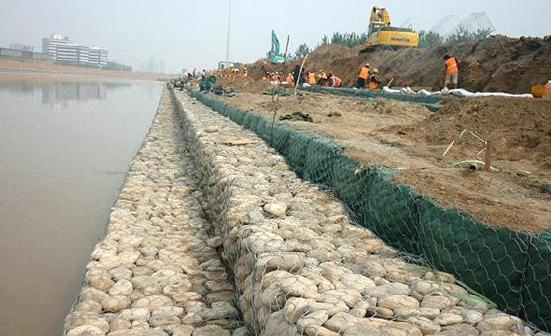 PVC Coated Wire Container Gabion Box for Spillway/Bridge Protection/Road Protection