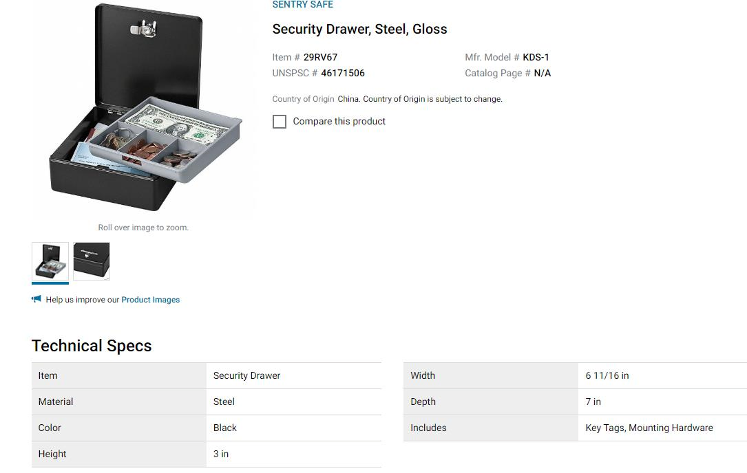 Holdfiturn Heavy Duty Electronic Cash Drawer with 4 Bills & 5 Removable Coins Trays Black 1-Year Warranty 33.5X38X8cm