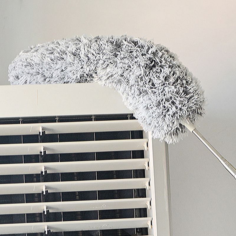 Feather Duster Household 2.8m Telescopic Curved Brush Dust Sweep Wipe Wall Ceiling Cleaning Brush