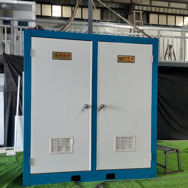 Portable Steel Outdoor Toilet - Detachable Design for Camping