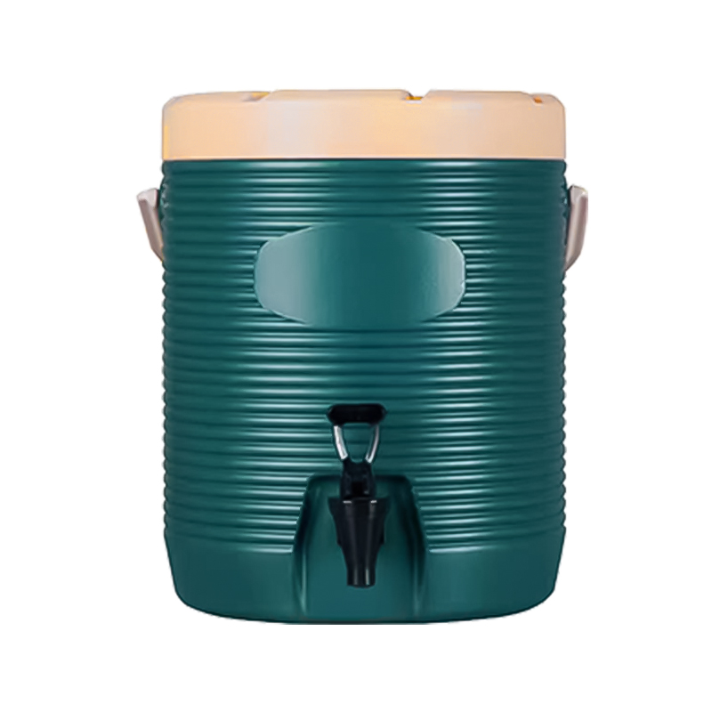 Daosheng in Stock Custom Logo Coffee Shop Green Vacuum Insulated Bucket Teapot Ice Bucket Drink Dispenser