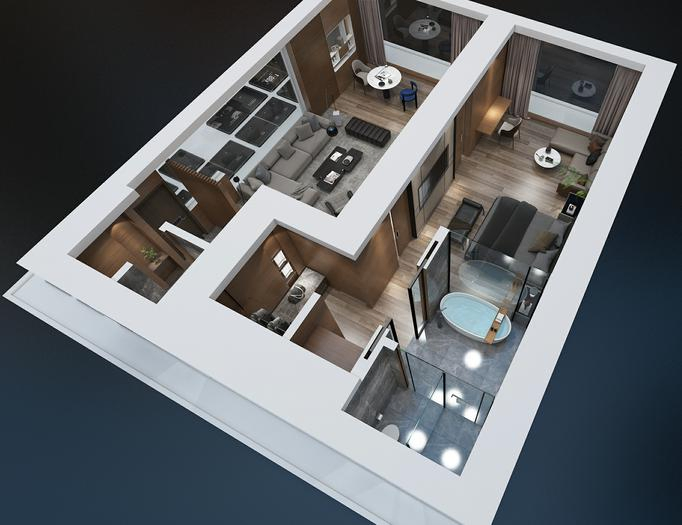 3D Model Intelligentsand Scale Model Residential Model Architechural Model