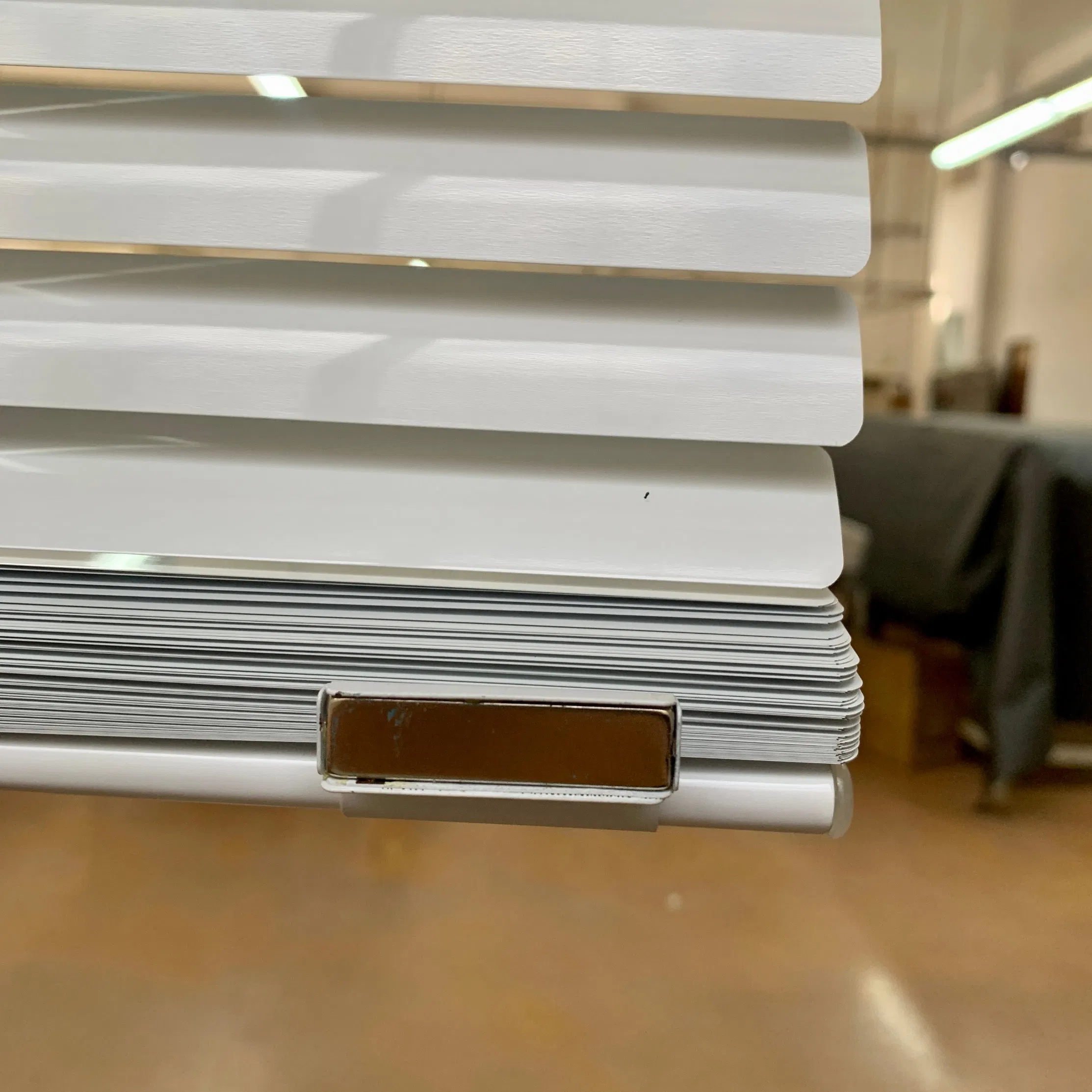 Installation Free Magnet Window Curtain No Drill Cordless Aluminum Venetian Metal Blind