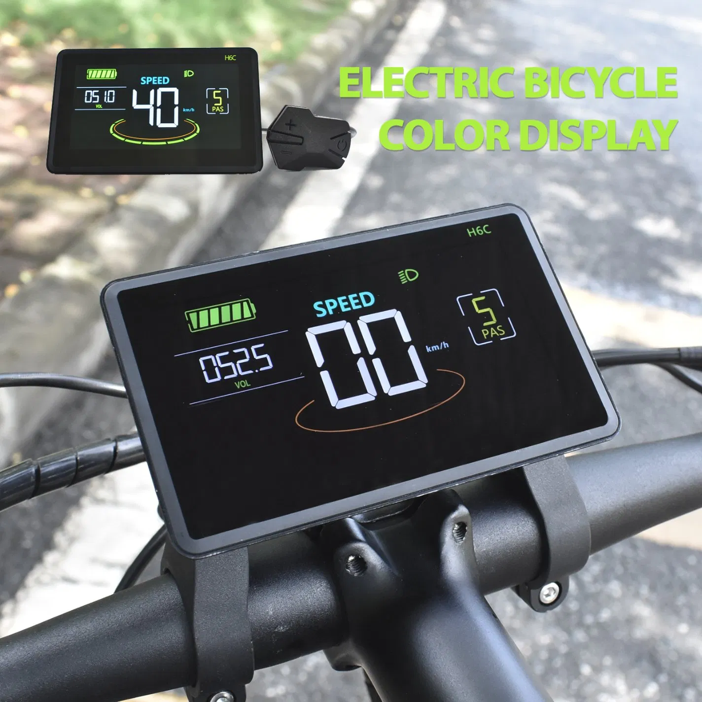 Bicycle Display LCD Screen for Bike Conversion Kit Cycling Computer