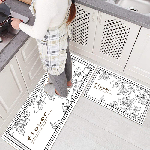 10mm PVC Household Anti-Fatigue Waterproof Non-Slip Kitchen Rug Carpet