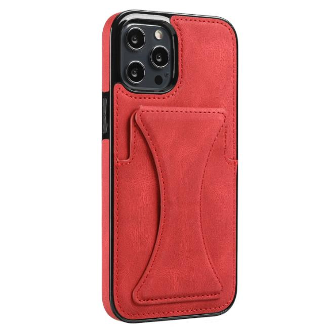 Multifunction Magnetic Card Slot Bracket Phone Holder PU Leather Cover Mobile Phone Case