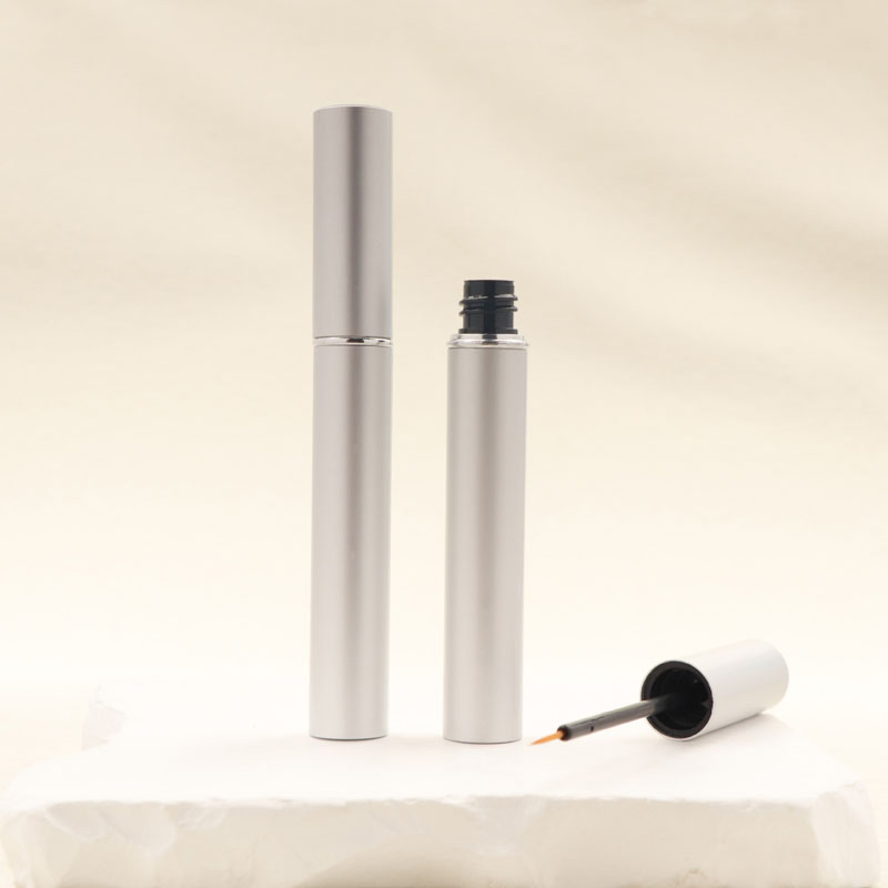 OEM 5ml Round Gold Circle Aluminum Model Eyelash Growth Liquid