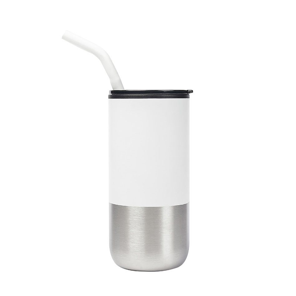 16oz Milk Tea Thermos Mugs Car Mounted Water Bottle Travel Stainless Steel Thermal Cup Coffee Mug